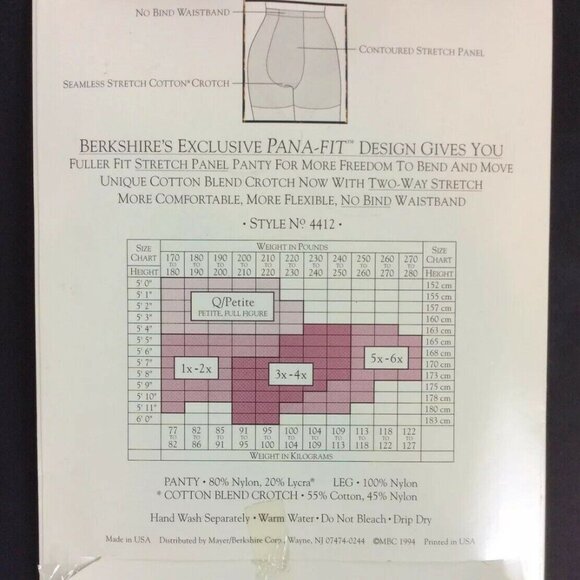 Berkshire Shimmers Pantyhose Queen 1X-2X Silver Control Top Sandalfoot 4412 - Picture 2 of 6